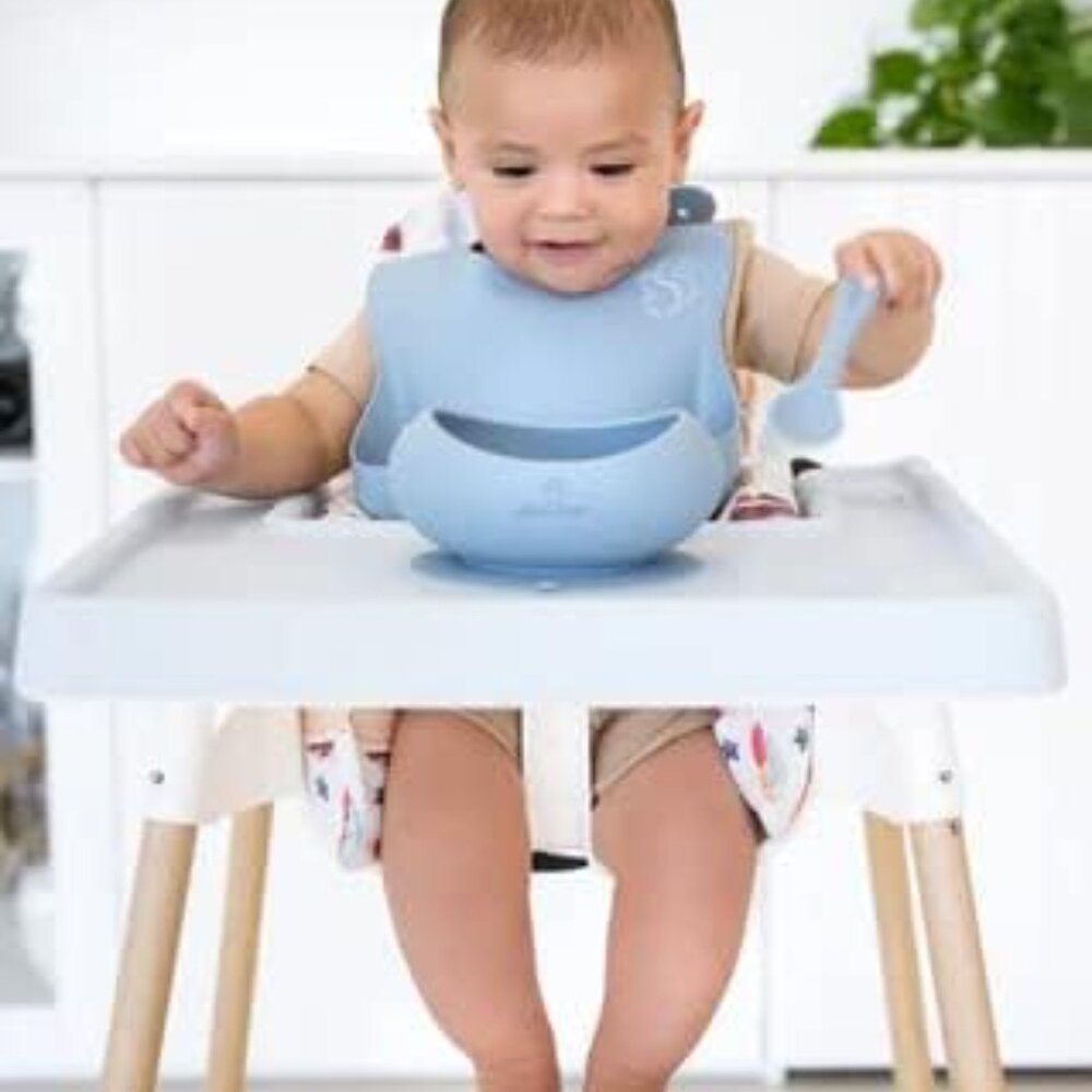 Nibble And Rest Highchair Cushion Cover /  Wooden Footrest IKEA ANTILOP - Picture 3 of 3